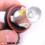   Светодиодная автолампа H8 3 LED HP + 1 LED CREE с линзой (2шт.)