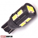  DLED Светодиодная автолампа W5W 10 LED SMD5630 Black (2шт.)